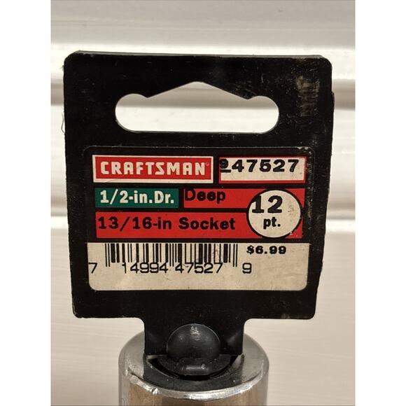 Craftsman 13/16” Deep Socket 1/2 Drive Brand New Made In USA - Picture 2 of 9